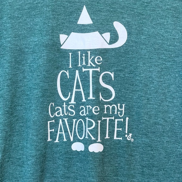 Cat Lady T-shirt VNeck Super Soft Small - Picture 2 of 5